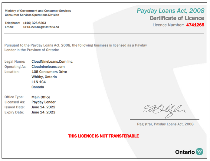 payday loan companies canada